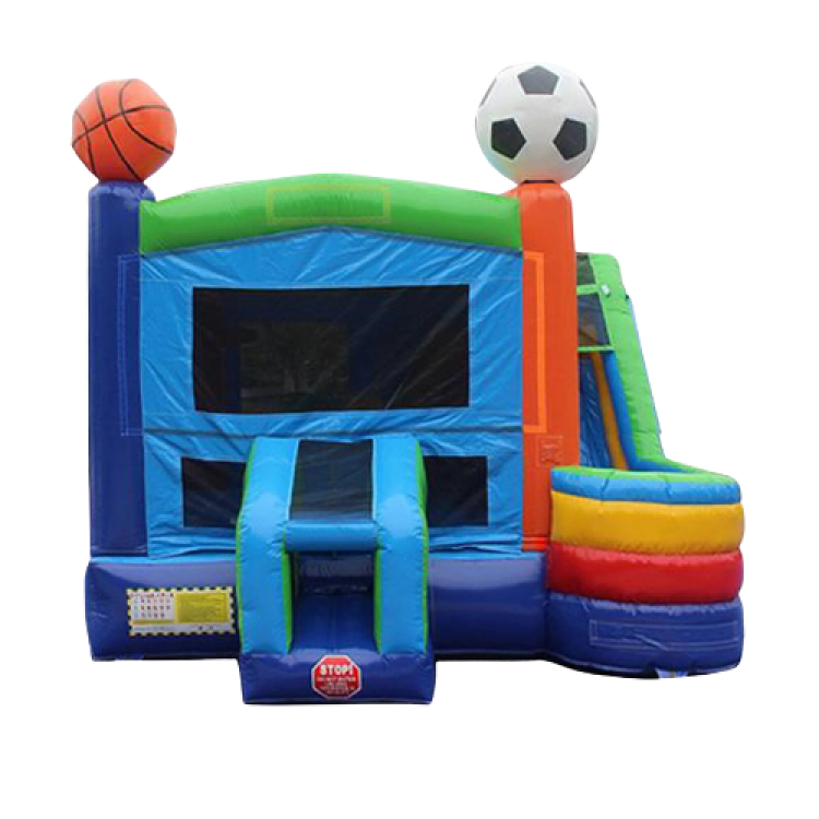 6 in 1 Sports Bounce House Combo Wet n Dry