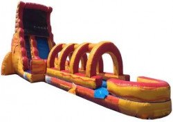 22' Volcano Water Slide 40' L 21' W 22' H with slip n slide