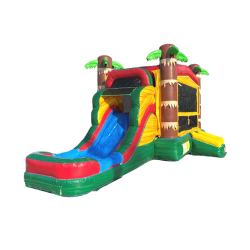 Palm Tree Bounce House Combo Wet n Dry Right Side 1693274147 Palm Tree Bounce House with Slide Combo Wet n Dry