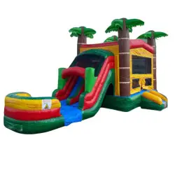 Combos20 1768426668 Palm Tree Bounce House Combo
