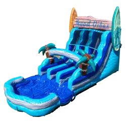 16ft Good Vibes Dual Lane Water Slide